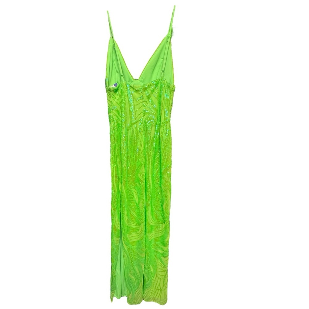Morgan & Company Lime Green Evening Gown - Picture 6 of 11